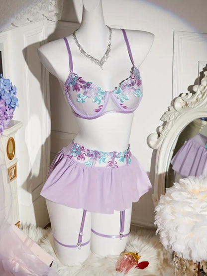 Lilac Floral Set (3 Piezas)