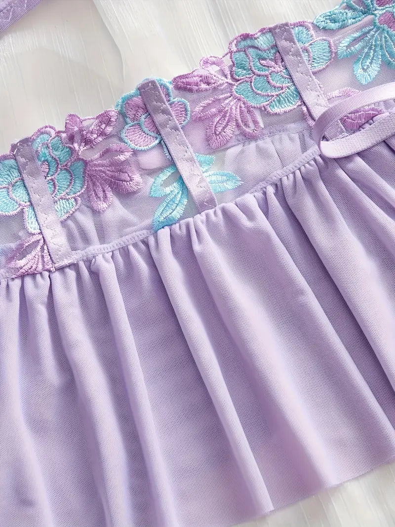 Lilac Floral Set (3 Piezas)