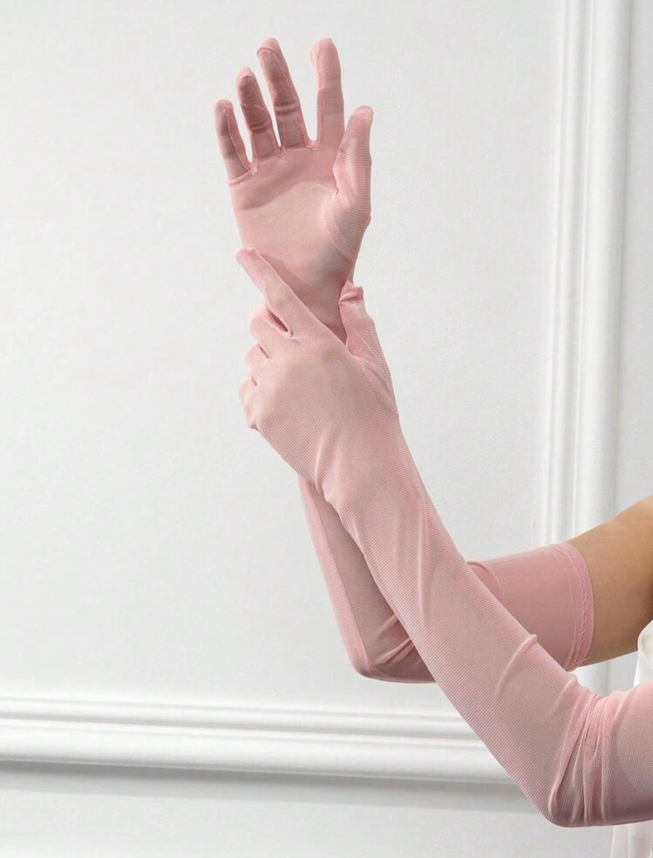 Pink Translucent Gloves