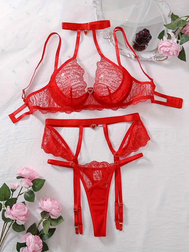 Red Heart Set (3 Piezas)